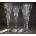 A selection of Waterford and Stuart crystal