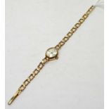 Accurist: a 9ct yellow gold cocktail watch