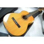 A Kay KC 366 model classical guitar.