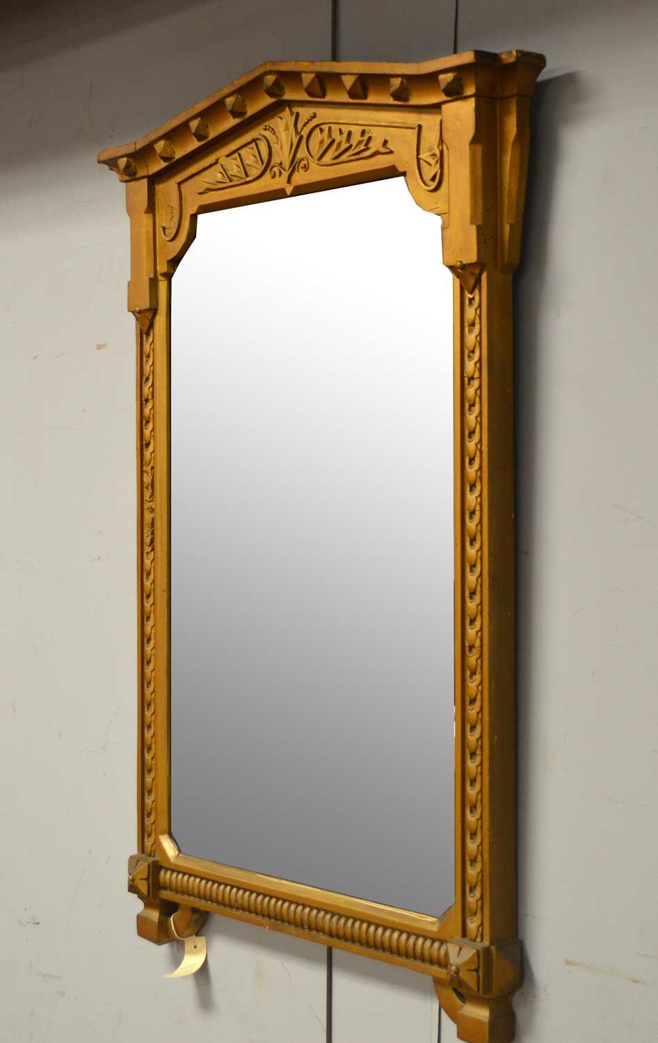 A 19th Century oak painted mirror. - Image 3 of 5