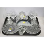 A selection of Waterford crystal and other glassware