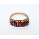 A ruby ring,