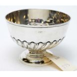 A late Victorian silver bowl.