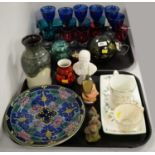 A selection of decorative ceramics and glassware