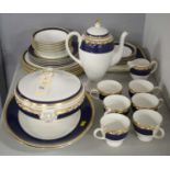 A Wedgewood 'Rococo' pattern dinner and tea service