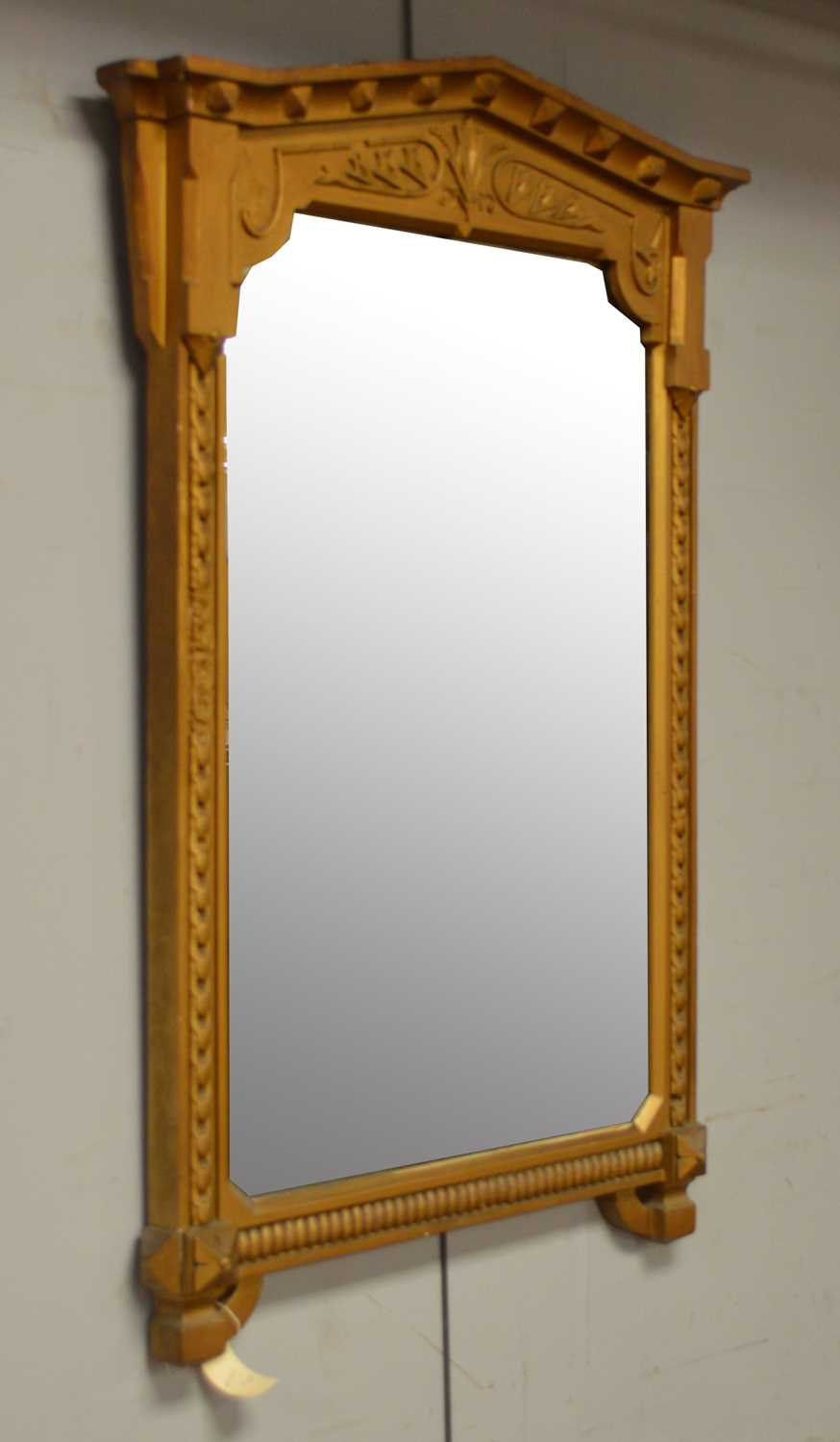 A 19th Century oak painted mirror. - Image 2 of 5