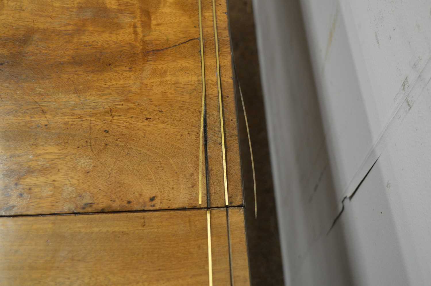 A Regency mahogany and brass inlaid sofa table. - Image 6 of 6