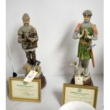 A pair of Renaissance Design Studio figures of knights