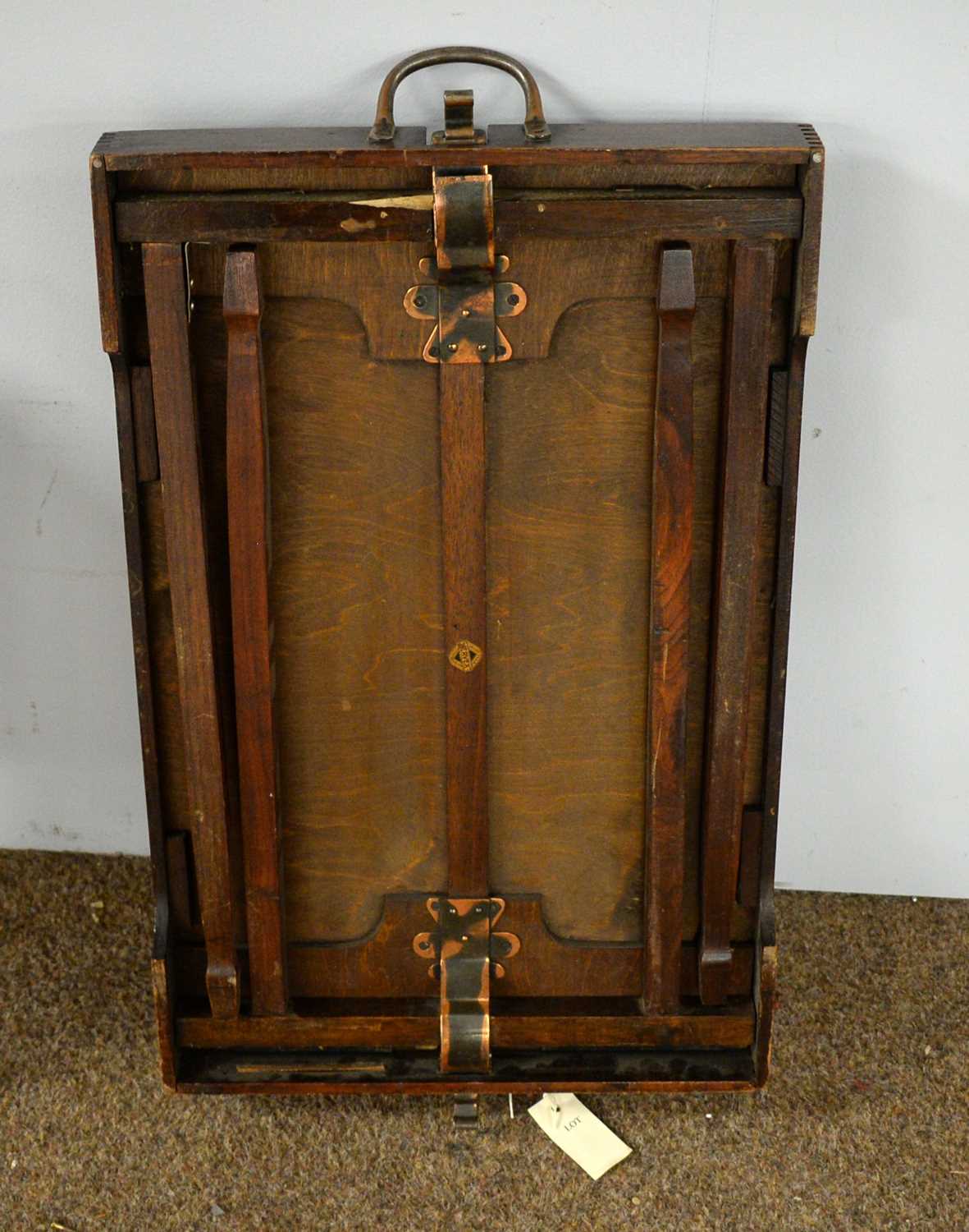 Inlaid box/wine cooler; box stool, dressing screen; and other items. - Bild 5 aus 14