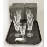 Waterford crystal 'Lismore' champagne flutes