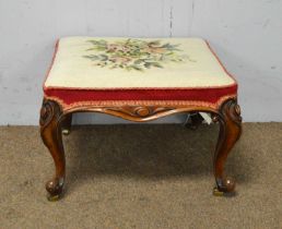 An attractive Victorian rosewood stool.