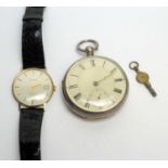 A watch by Jean Renet; and a pocket watch.