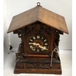 An American mahogany mantel clock