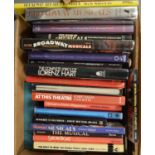 A selection of hardback books relating to Broadway musicals and the theatre.