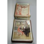 A selection of vintage sheet music.