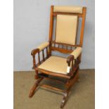 An early 20th Century American Style rocking chair