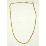A 9ct yellow gold necklace chain,