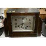 An Art Deco-style Chinese mantel clock.