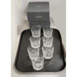 A set of Waterford Crystal Lismore pattern tumblers,