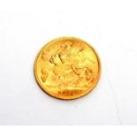 A George V gold half-sovereign, 1914.