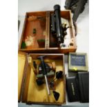 Surveyor's level and other tools, etc.