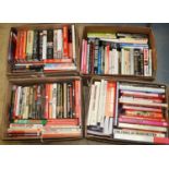 A selection of football and sporting books.