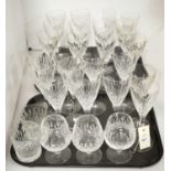 A selection of Stuart Crystal wine and other glasses.