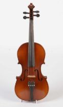 Violin and bow cased