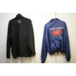 Two Tom Jones tour jackets from 1983 and 2009