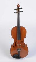 Early 20th Century German violin, bow and case