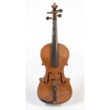 German Stainer style violin and two bows