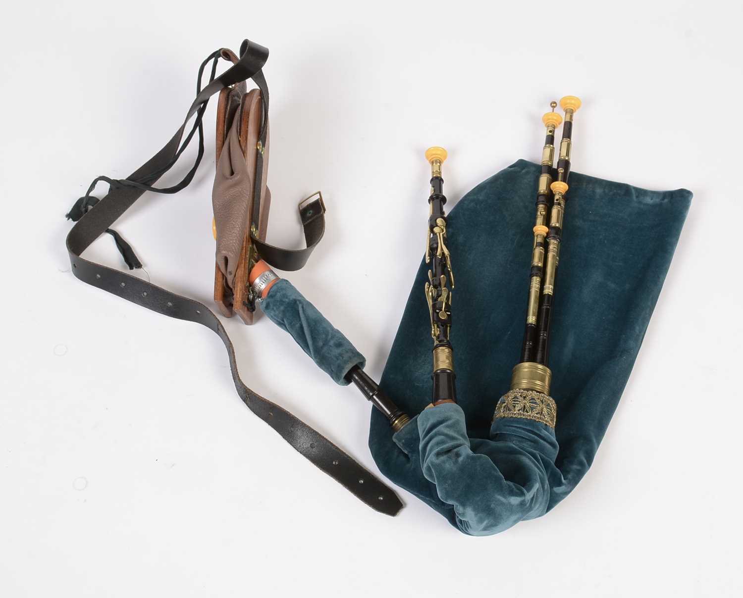 A set of David Burleigh Northumbrian Small Pipes