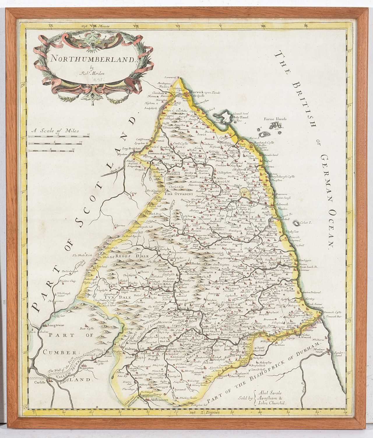 John Ogilby and Robert Morden - hand tinted maps - Bild 3 aus 6