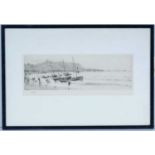 William Lionel Wylie - Cobbles Launching from Scarborough Beach | drypoint