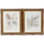 Victor Noble Rainbird - Views of Normandy and Bruges | watercolour