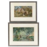 Robert Tucker - Two Views of Leigh Woods, Bristol | watercolour