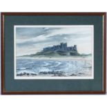 Ronald William Thornton - Bamburgh Castle | watercolour