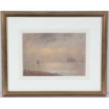 Reginald P. Phillimore - Edwardian Daybreak at the Coast | watercolour