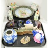 A selection of decorative ceramics and glassware