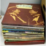 A selection of vinyl LP's.