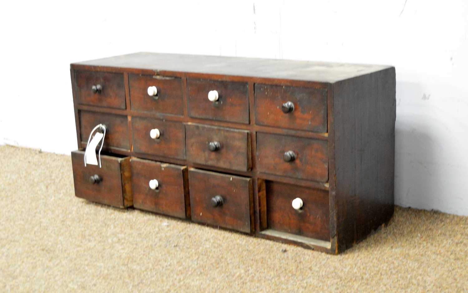 19th Century mahogany spice drawers - Image 3 of 4