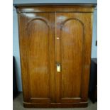 A Victorian mahogany wardrobe.