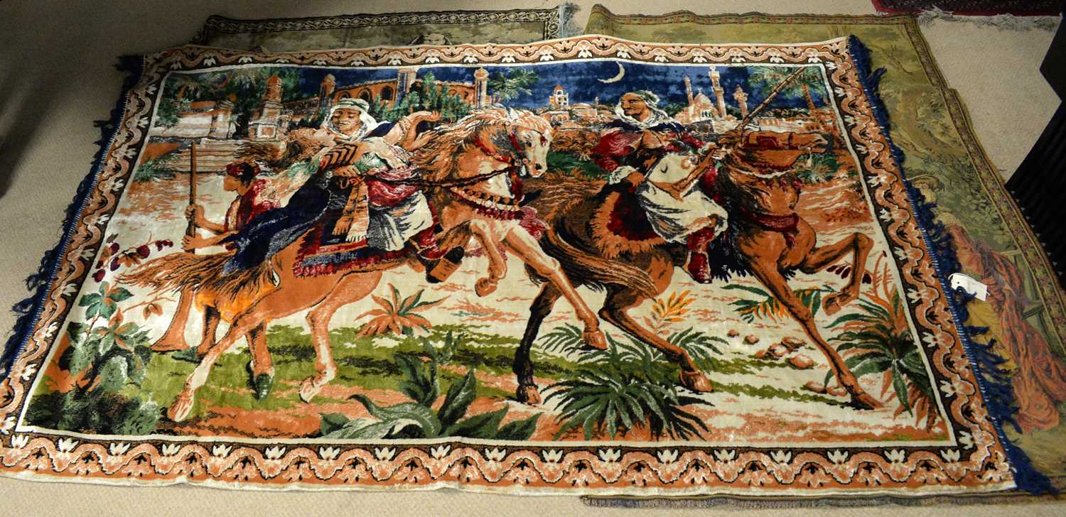 A selection of 20th Century tapestries. - Image 2 of 2