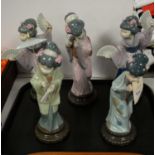 Five Lladro figures