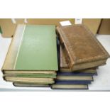 A collection of antiquarian books.
