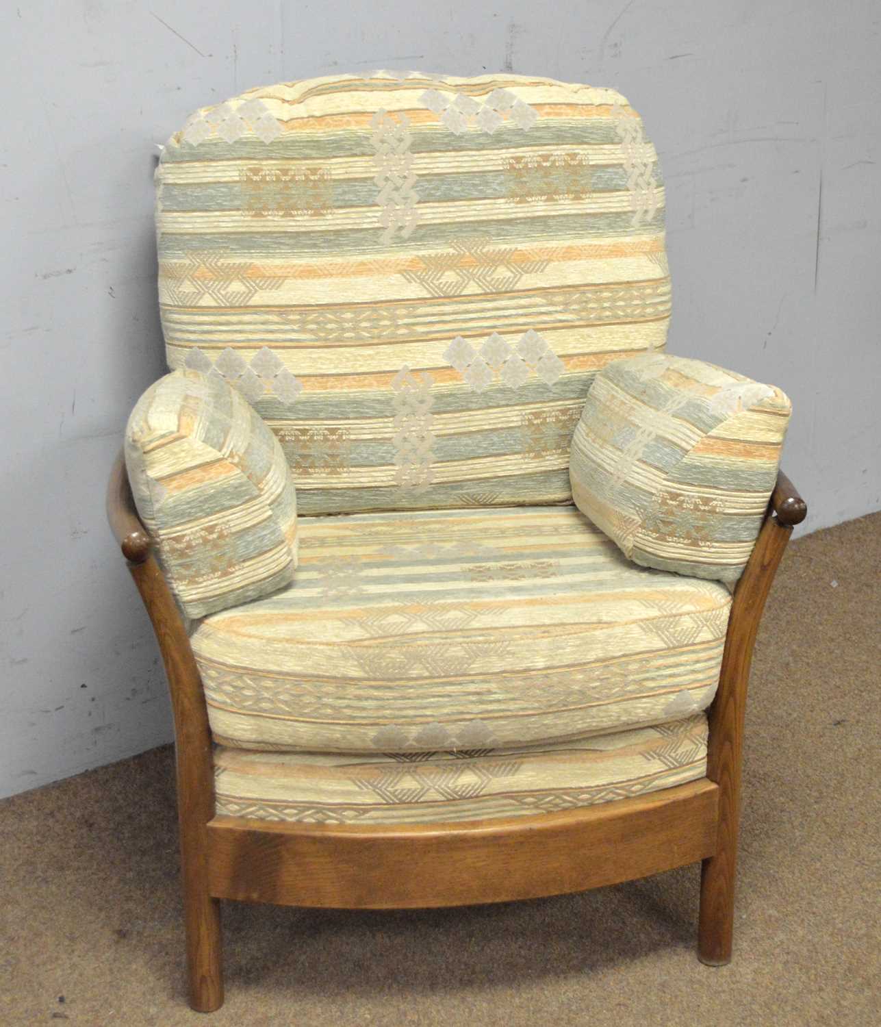 Ercol: an elm 'Renaissance' style Golden Dawn armchair - Image 2 of 4