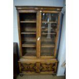 A 1930s oak bookcase.