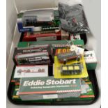 A selection of diecast Eddie Stobart and other model vehicles; and a T-shirt.