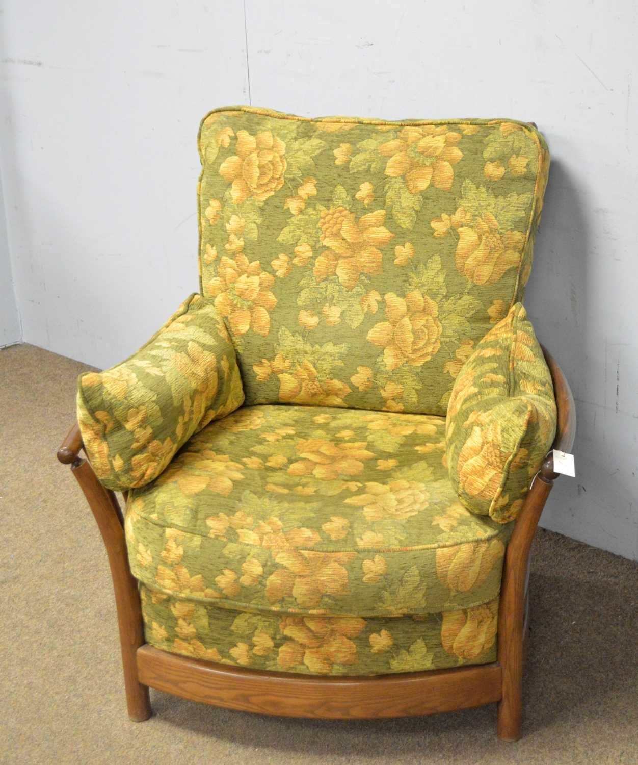 Ercol: an elm 'Renaissance' style Golden Dawn armchair - Image 2 of 4