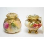 Two Royal Worcester potpourri